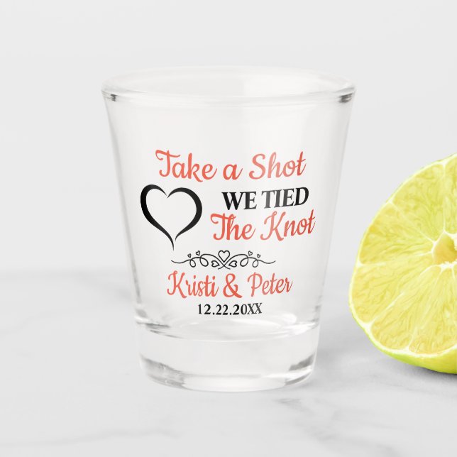 Copo De Shot Tire Um Brinde De Casamento (Frente)