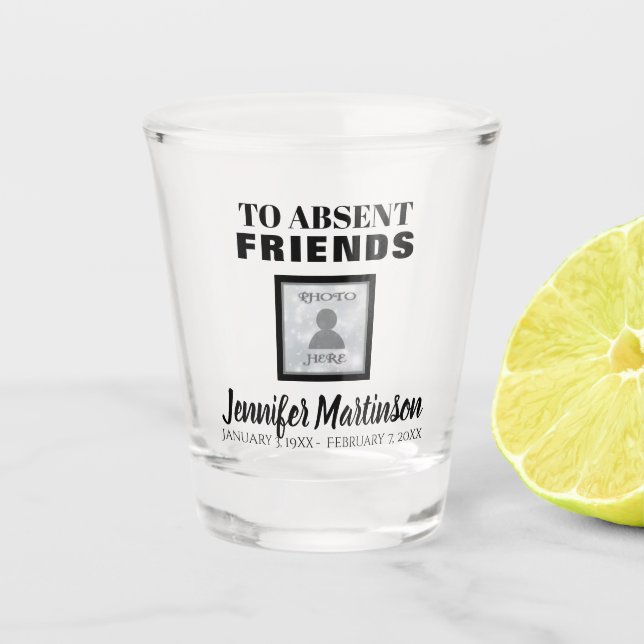 Copo De Shot Toast to Ausente Friends Shot Glass (Frente)