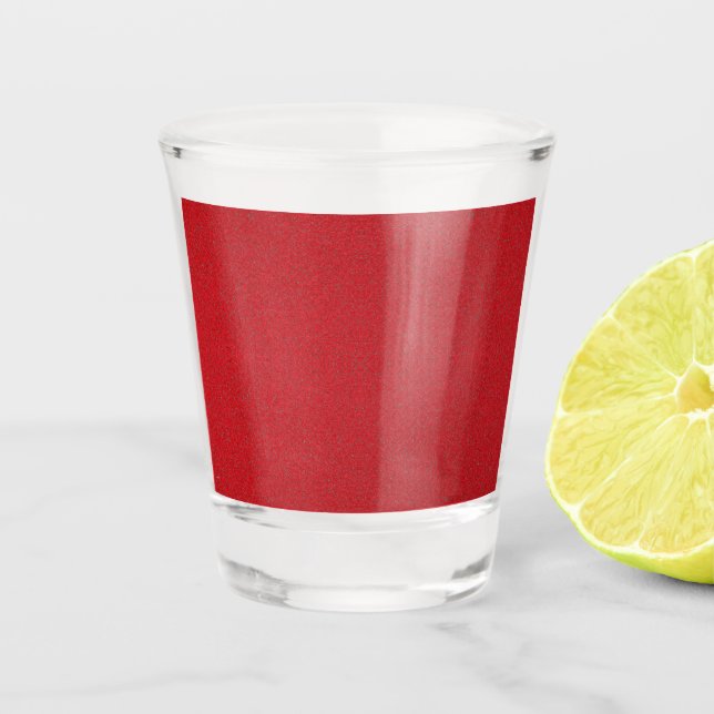 Copo De Shot Tomato Red Noise Effect Glass - Personalizável (Frente)