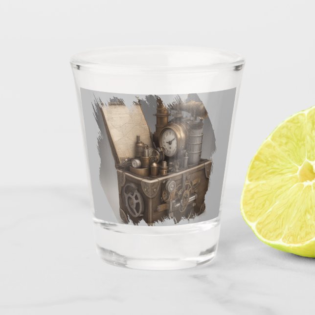 Copo De Shot Tórax com engrenagens (Frente)