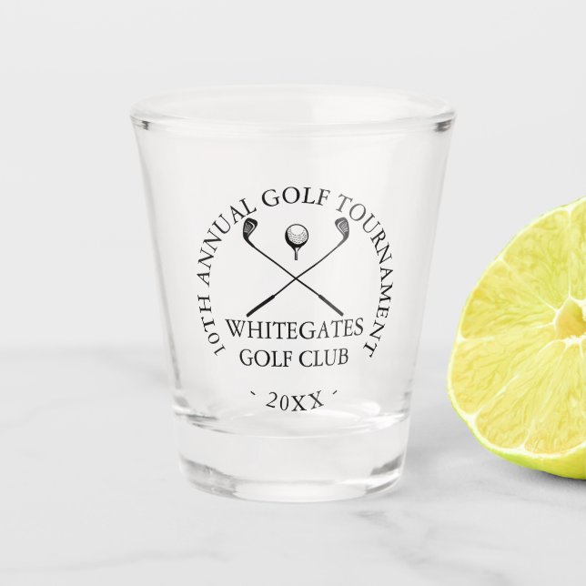 Copo De Shot Torneio de Golfe Moderno Personalizado  (Frente)