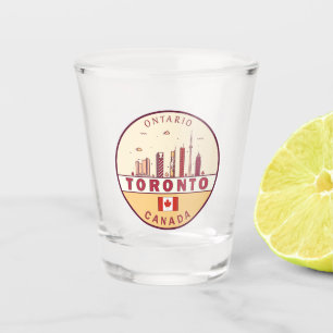Copo De Shot Toronto Canada City Skyline Emblem