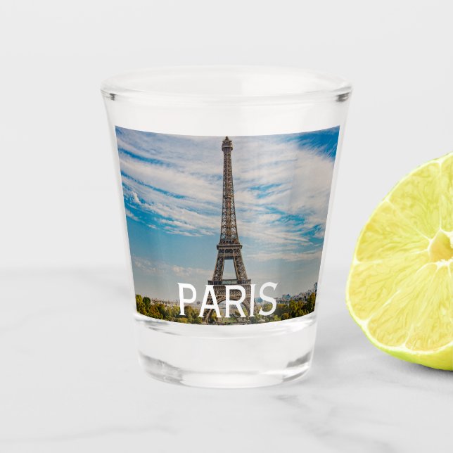 Copo De Shot Torre Eiffel em Paris (Frente)