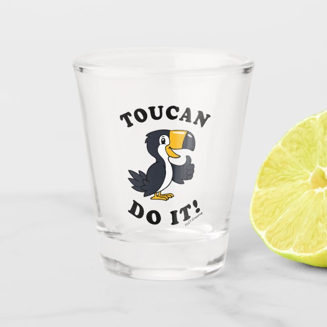 Copo De Shot Toucan Do It (Frente)
