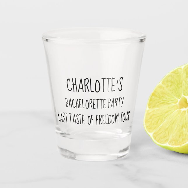 Copo De Shot Tour sobre o último sabor da liberdade na festa de (Frente)