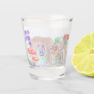 Copo De Shot Trabalho de arte de Crianças Personalizadas, dois