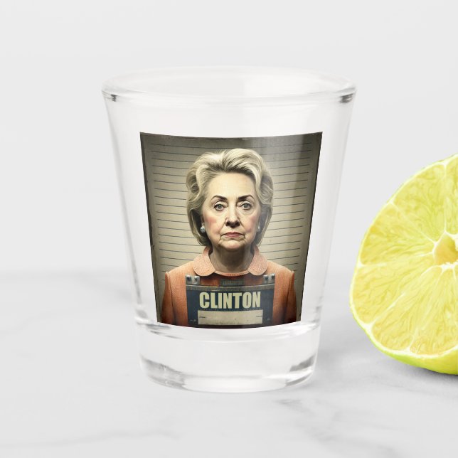 Copo De Shot Tranque-A! - Hillary Clinton (Frente)