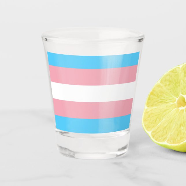 Copo De Shot Transgender Flag (Frente)