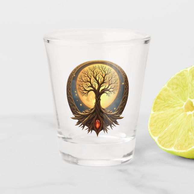 Copo De Shot Tree of Life – Moonlit Enlightenment (Frente)