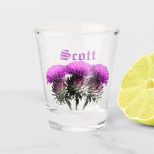 Copo De Shot Três cardos escoceses customizáveis