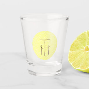 Copo De Shot Três Cruzes no Calvário Amarelo