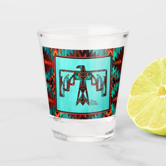 Copo De Shot Tribal Thunderbird Shot Glass (Frente)