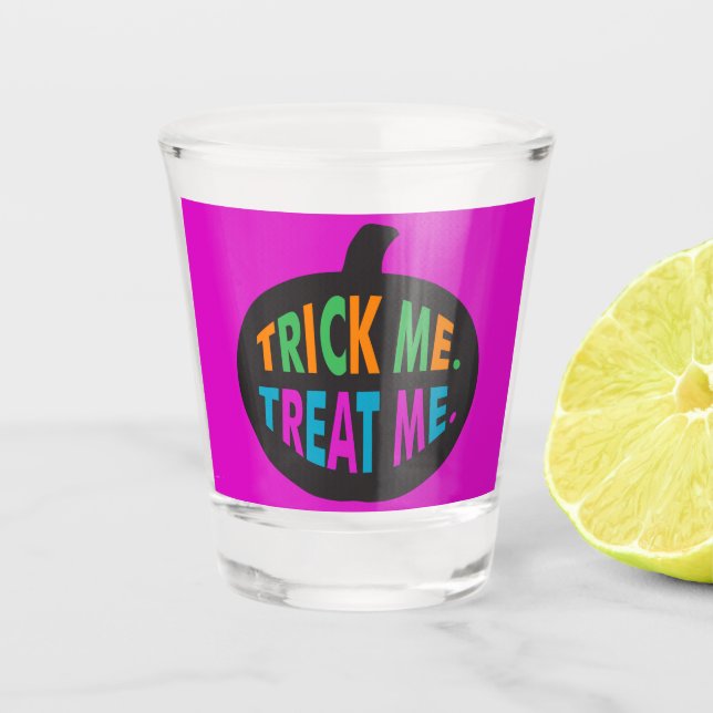 Copo De Shot Trick Me Tratar, Halloween Multi-Color (Frente)