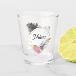 Copo De Shot Tropical Custom Name Shot Glass 