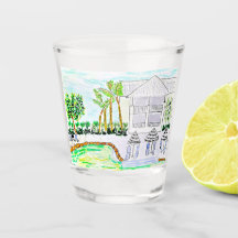 Tropical Poolde Shot Glass de Ariella & Lily