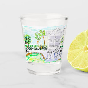 Copo De Shot Tropical Poolde Shot Glass de Ariella & Lily