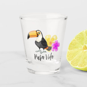Copo De Shot Tropical Toucan Pura Vida