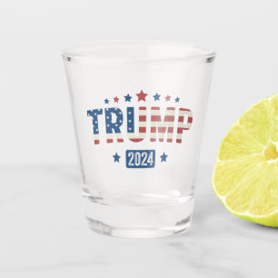 Copo De Shot Trump 2024 Vintage Patriotic American Flag Gift