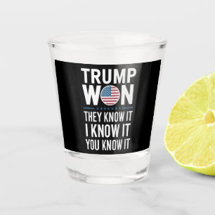 Copo De Shot Trump Ganhou Eles Sabem Disso 2024 47º Presidente 