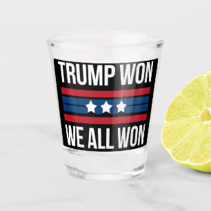 Copo De Shot Trump Venceu Nós Todos Vencemos 2024 Bandeira EUA 