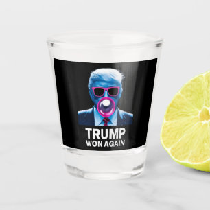 Copo De Shot Trump Venceu Novamente Eleição 2024 Voto President