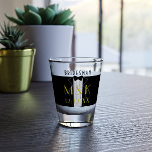 Copo De Shot Tuxedo Bridesman, Tuxedo, Casamento Gatsby