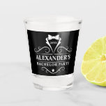 Copo De Shot Tuxedo Tie Tie Black, Partido de Despedida<br><div class="desc">Tie Black Shot Glass,  Partido de Despedida de Solteiro</div>