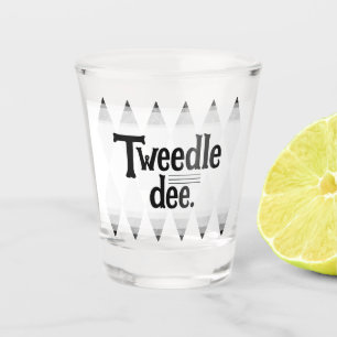 Copo De Shot TWEEDLE DEE bachelorette argyle diamond Shot Glass