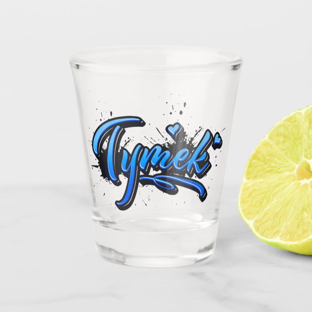 Copo De Shot Tymek Heart Splash Graffiti Schnapsglas (Frente)