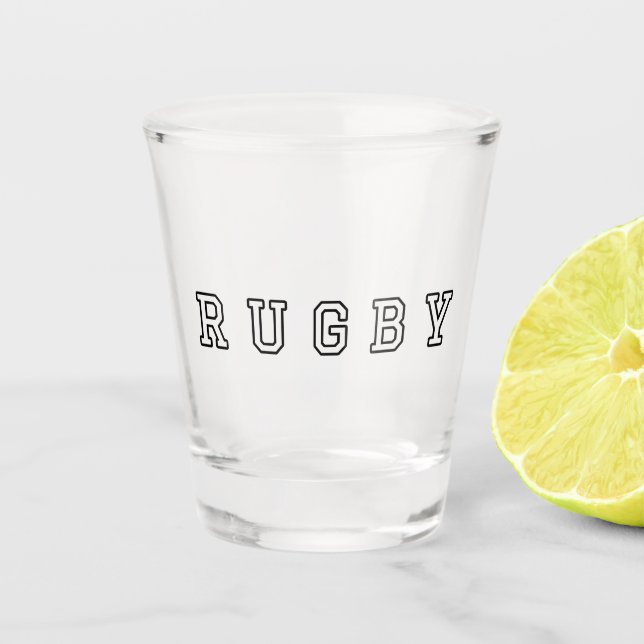 Copo De Shot Typografia de Rugby (Frente)