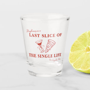 Copo De Shot Última Fatia Vermelha da Bachelorette Vida do Solt