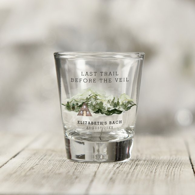 Copo De Shot Última Trilha Antes Do Fim De Semana Da Bacheloret (Criador carregado)