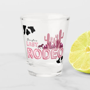 Copo De Shot Último balão rodeado e impressão de vaca, festa le