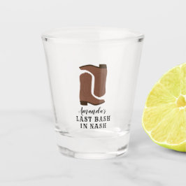 Copo De Shot Último Bash em Nash Bachelorette Boots