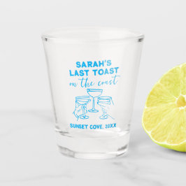 Copo De Shot Último brinde personalizada na Festa Costeira