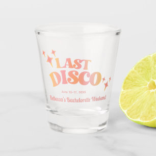 Copo De Shot Último Vidro de Disco com Festa de solteira Retroa