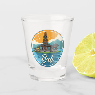 Copo De Shot Ulun Danu Bali Indonesia Viagem Abstrato