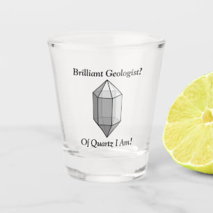Copo De Shot Um Brilhante jogo de quartzo do geólogo
