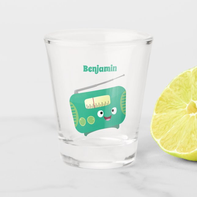 Copo De Shot Um desenho animado e divertido (Frente)