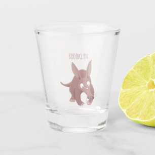 Copo De Shot Um desenho animado engraçado