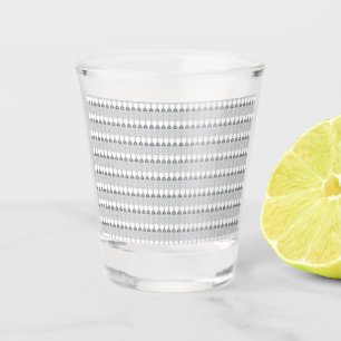 Copo De Shot um fundo branco com um padrão de círculos