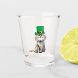Copo De Shot Um gato irlandês feliz