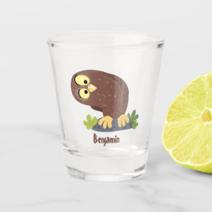 Copo De Shot Uma ilustração curiosa e engraçada de desenho anim