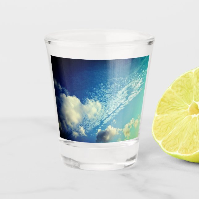 Copo De Shot Uma sprinkling de nuvens (Frente)