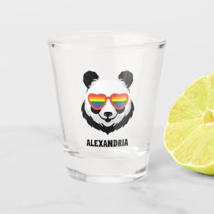 Copo De Shot Urso Panda Bonito Arco-íris LGBTQ