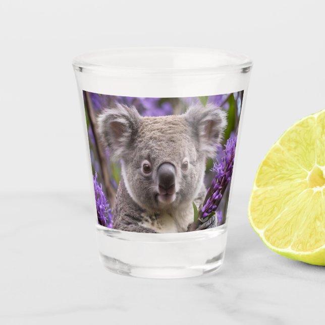 Copo De Shot Urso Purple Jacaranda Koala (Frente)