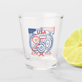 Copo De Shot USA 250 Patriotic Anniversary Emblem Design