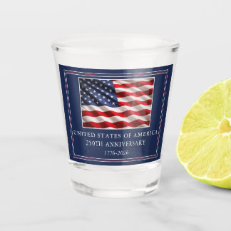 Copo De Shot USA 250th Anniversary Patriotic Toast
