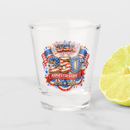 Copo De Shot USA America 250th Anniversary Watercolor Patriotic