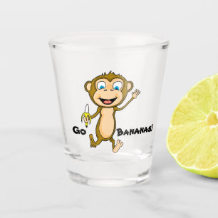 Copo De Shot Vá buscar o vidro picado das bananas